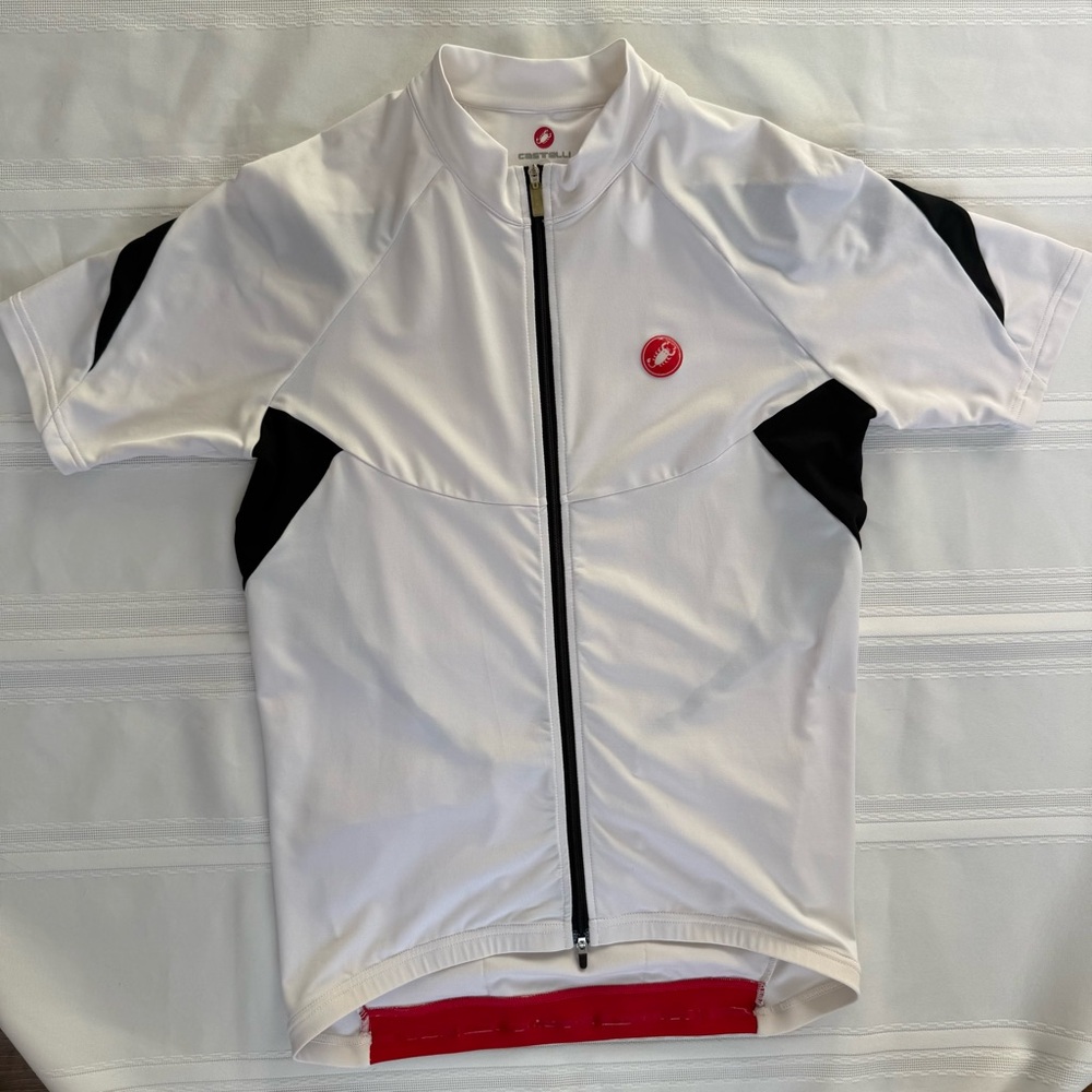 Castelli White and Black Cycling Jersey